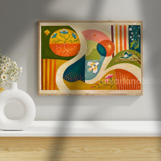 Mid Century Meadows Art Print