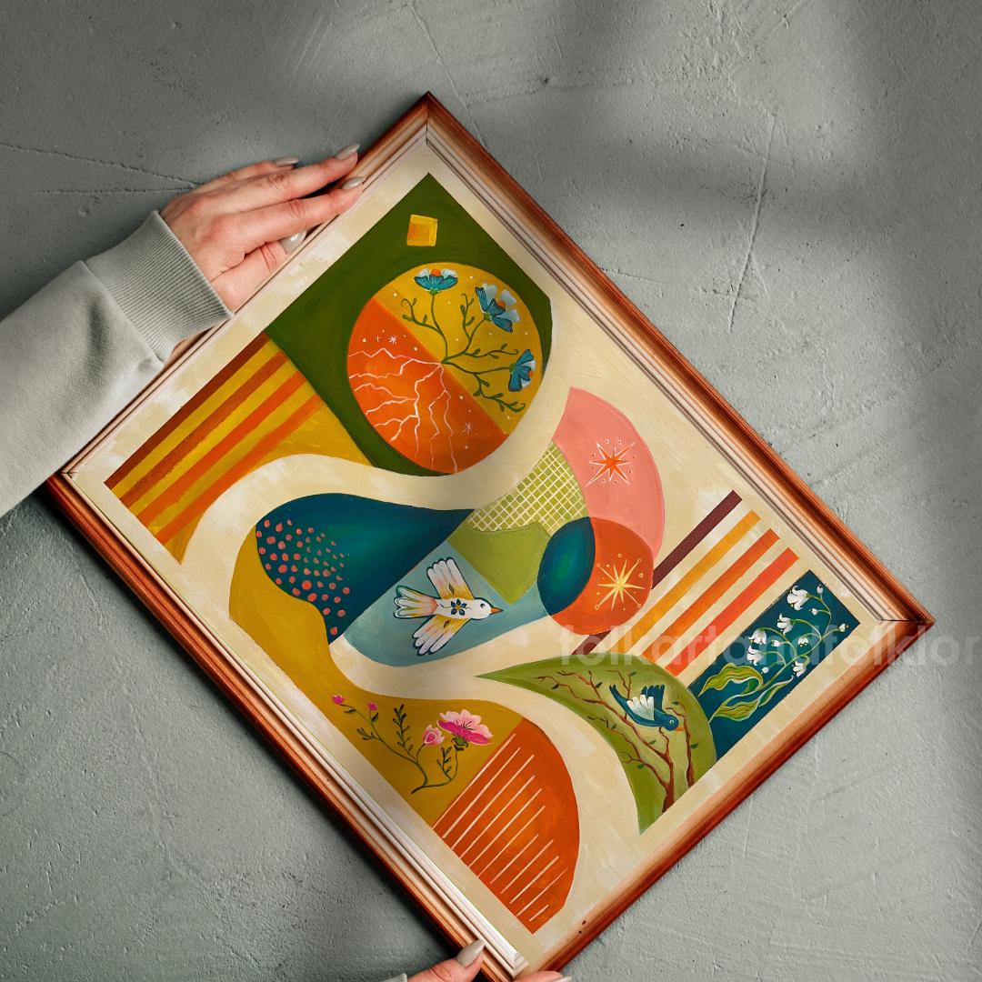 Mid Century Meadows Art Print