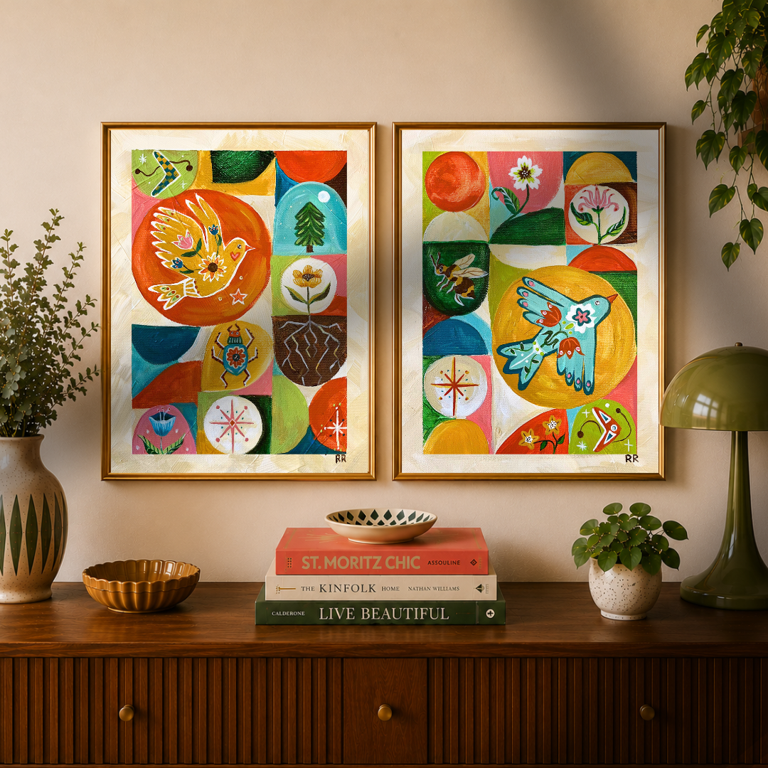 Moments of Joy (Set of 2 Art prints)