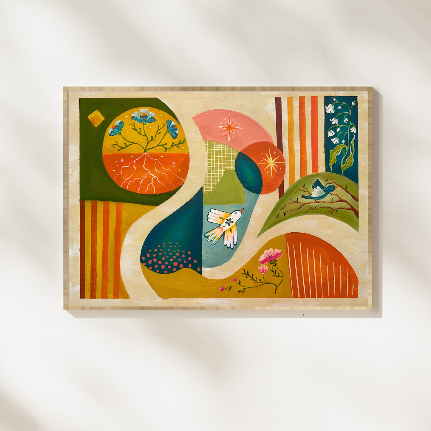Mid Century Meadows Art Print