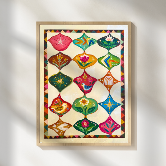 Twelve Medallions Art Print