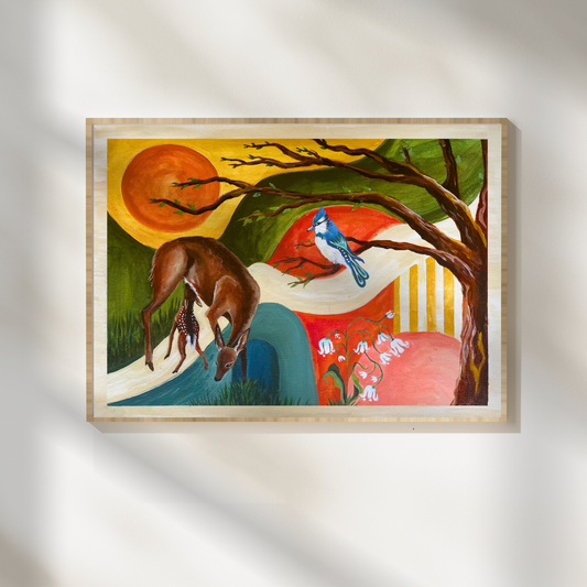 Falling In Love With Your Backyard Art Print