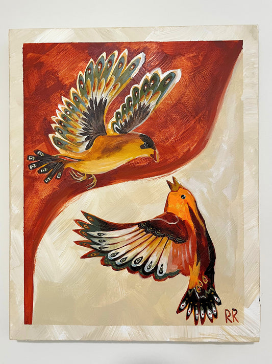 "Late Bloomers // Right On Time" Original Painting