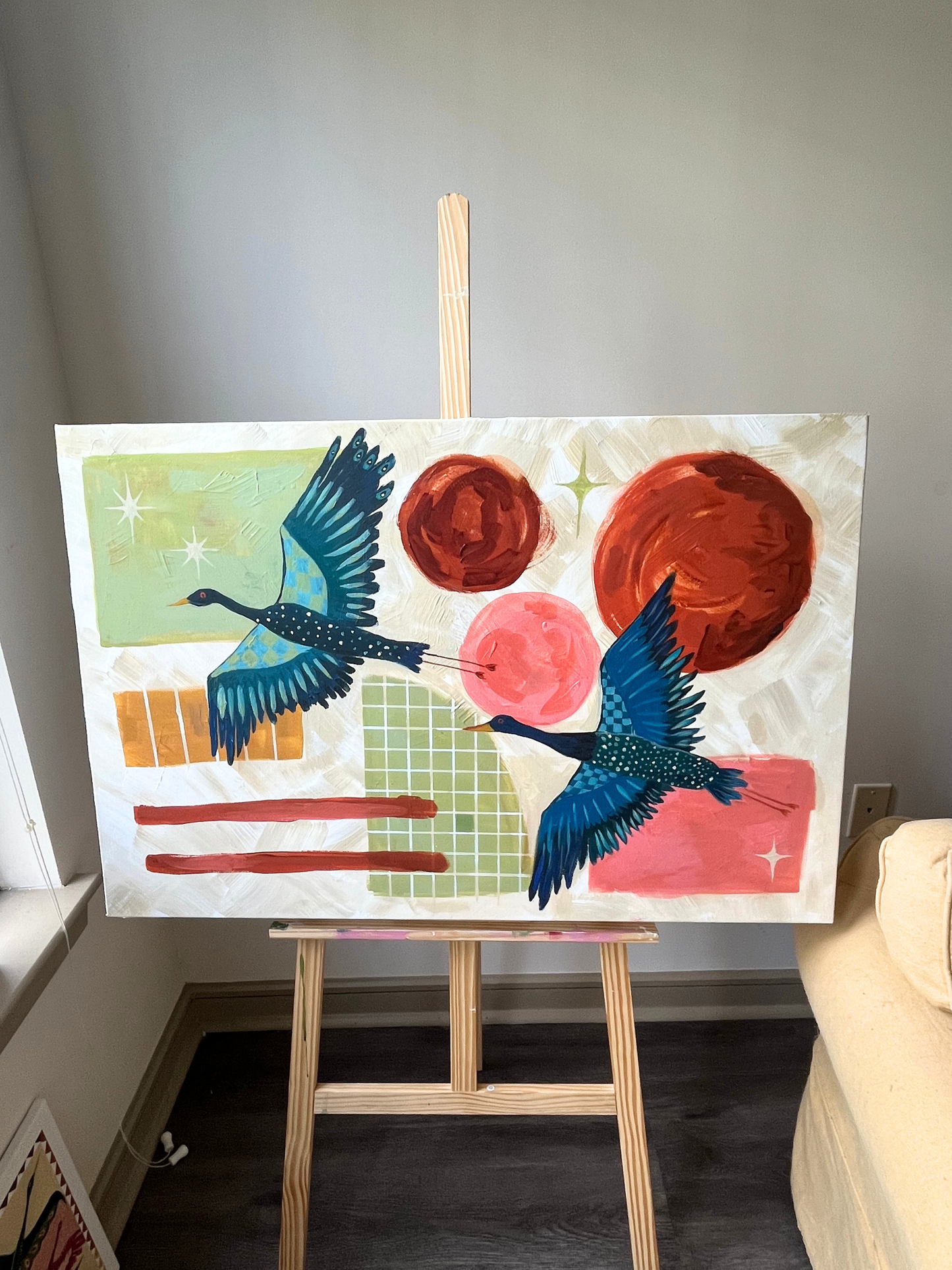Original Painting: "Soft Place To Land" 24x36