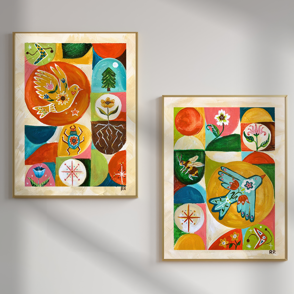 Moments of Joy (Set of 2 Art prints)