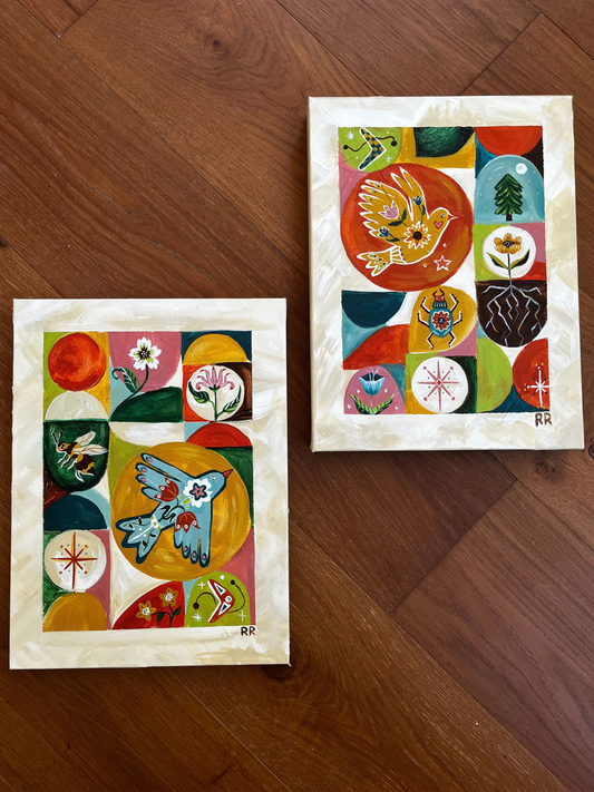 Original Paintings: "Moments of Joy" (12x16" x 2)
