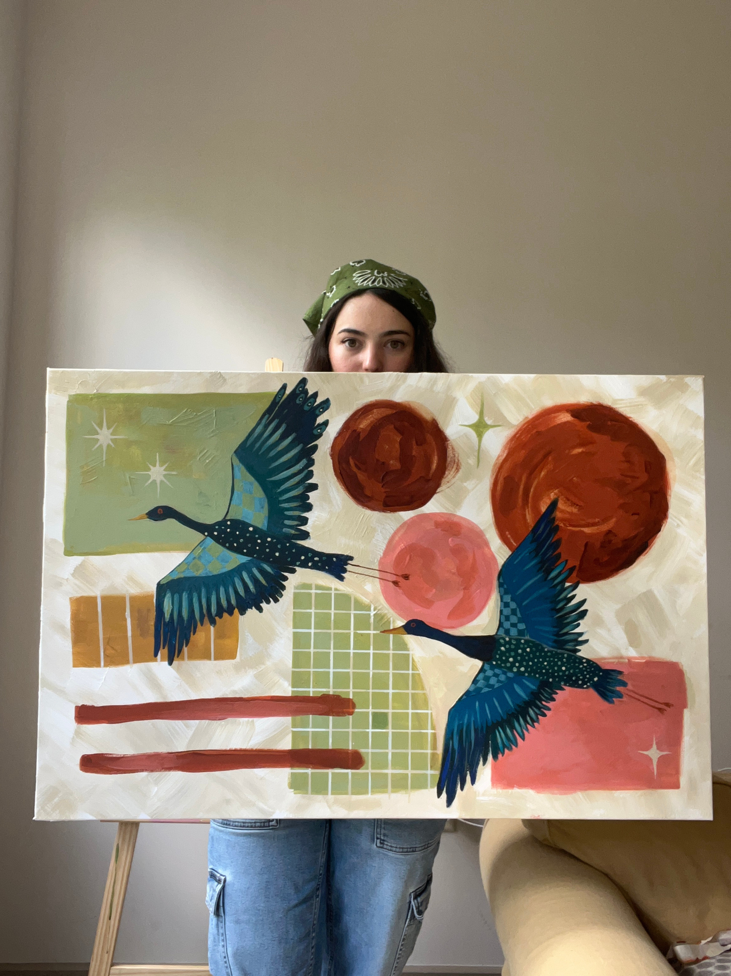 Original Painting: "Soft Place To Land" 24x36