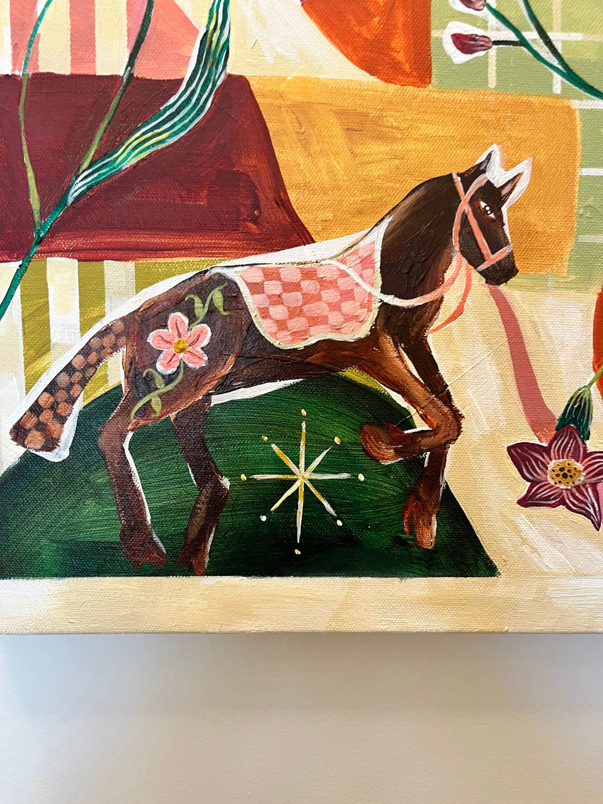 Original Painting: "Healing from the Year of the Firehorse" 16x20"