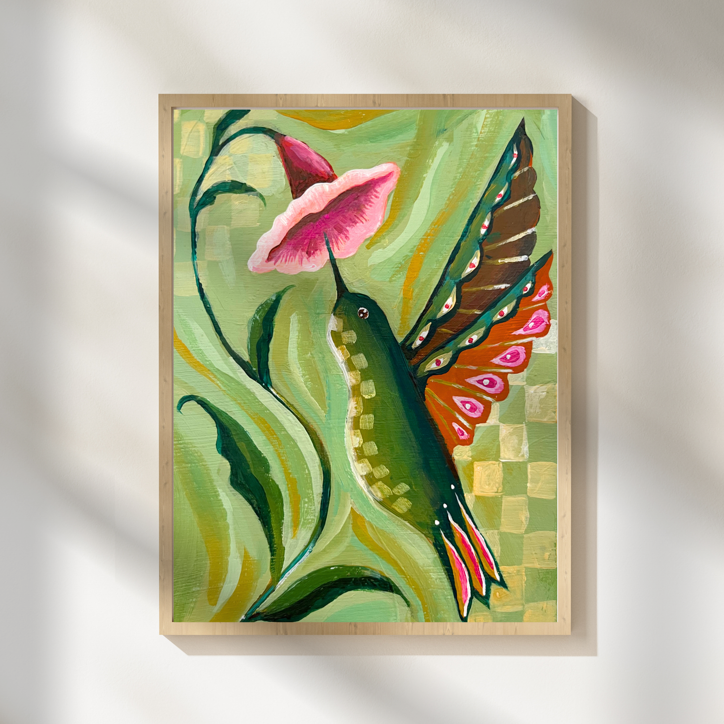 Green Hummingbird Art Print