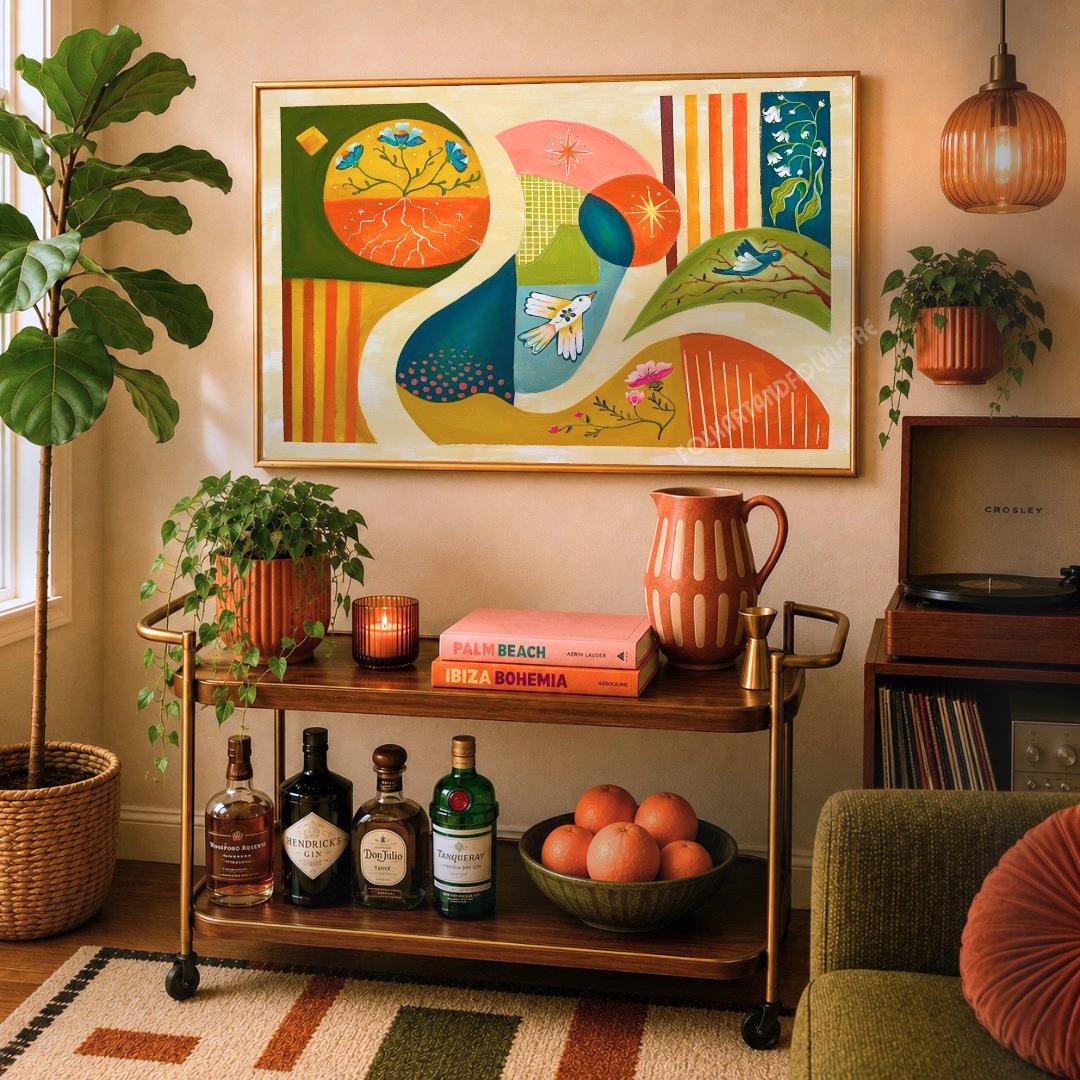 Mid Century Meadows Art Print
