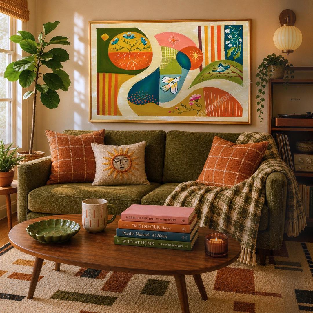 Mid Century Meadows Art Print
