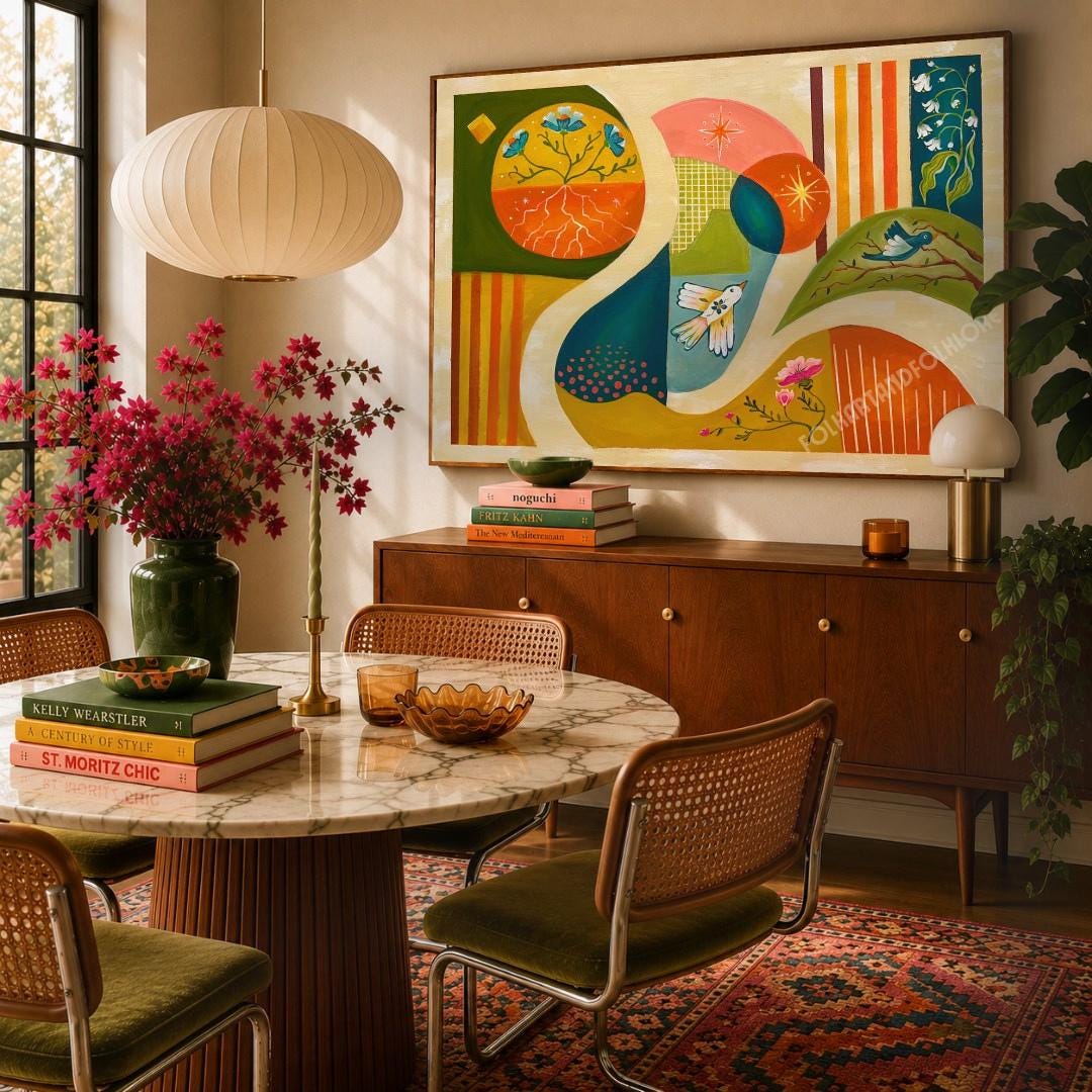 Mid Century Meadows Art Print