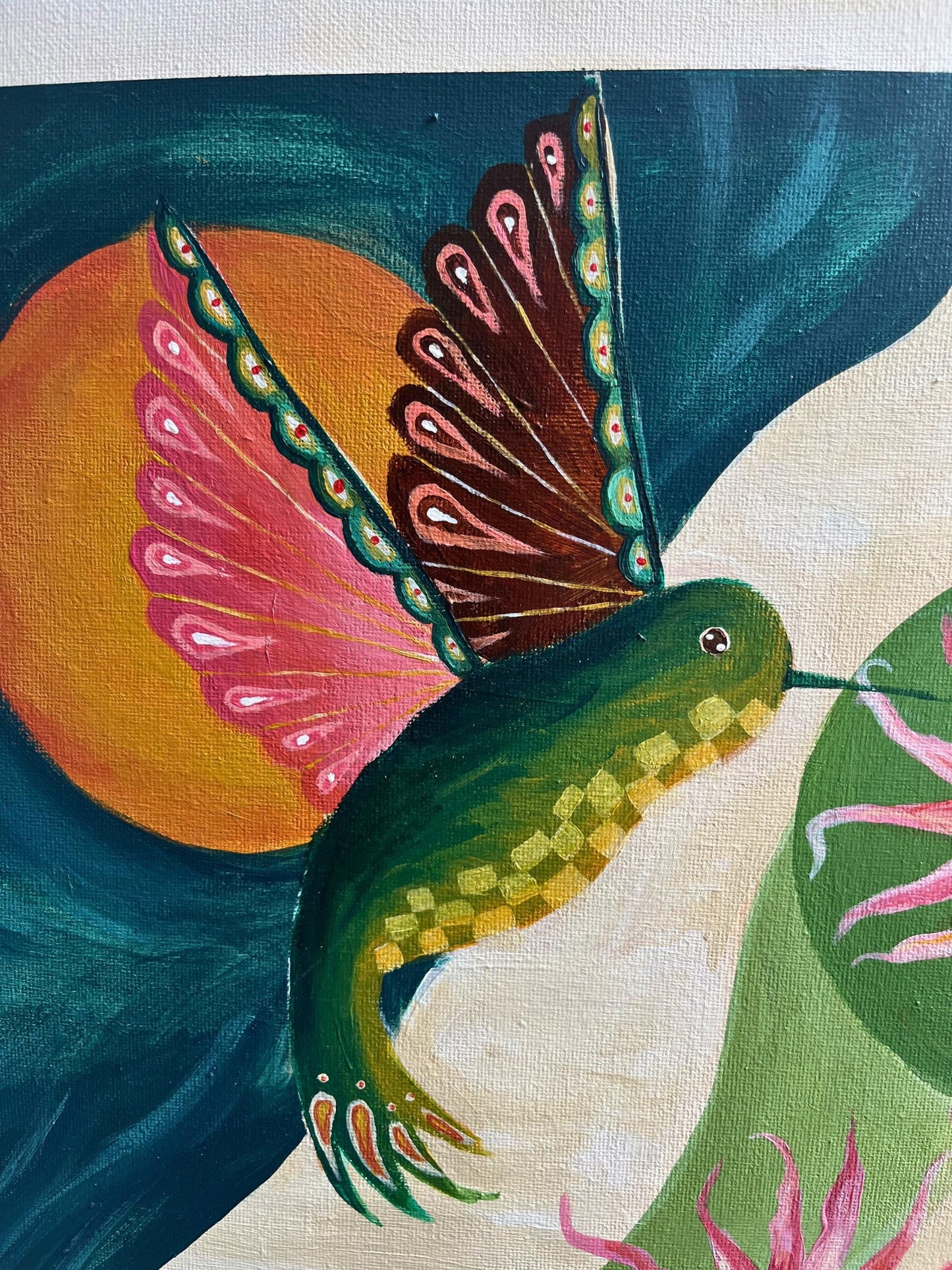 Original Painting: "Mid Century Mother Nature" - 18x24" on 2cm thick canvas